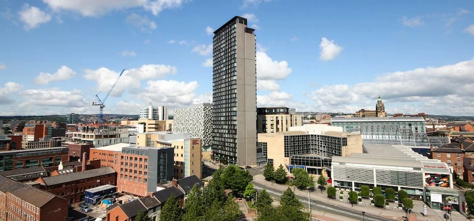 Sheffield city centre.