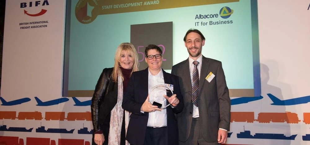 BBC Radio 2 Travel Presenter and awards host Sally ‘Traffic’ Boazman, Karen Mosley of 512 Sheffield