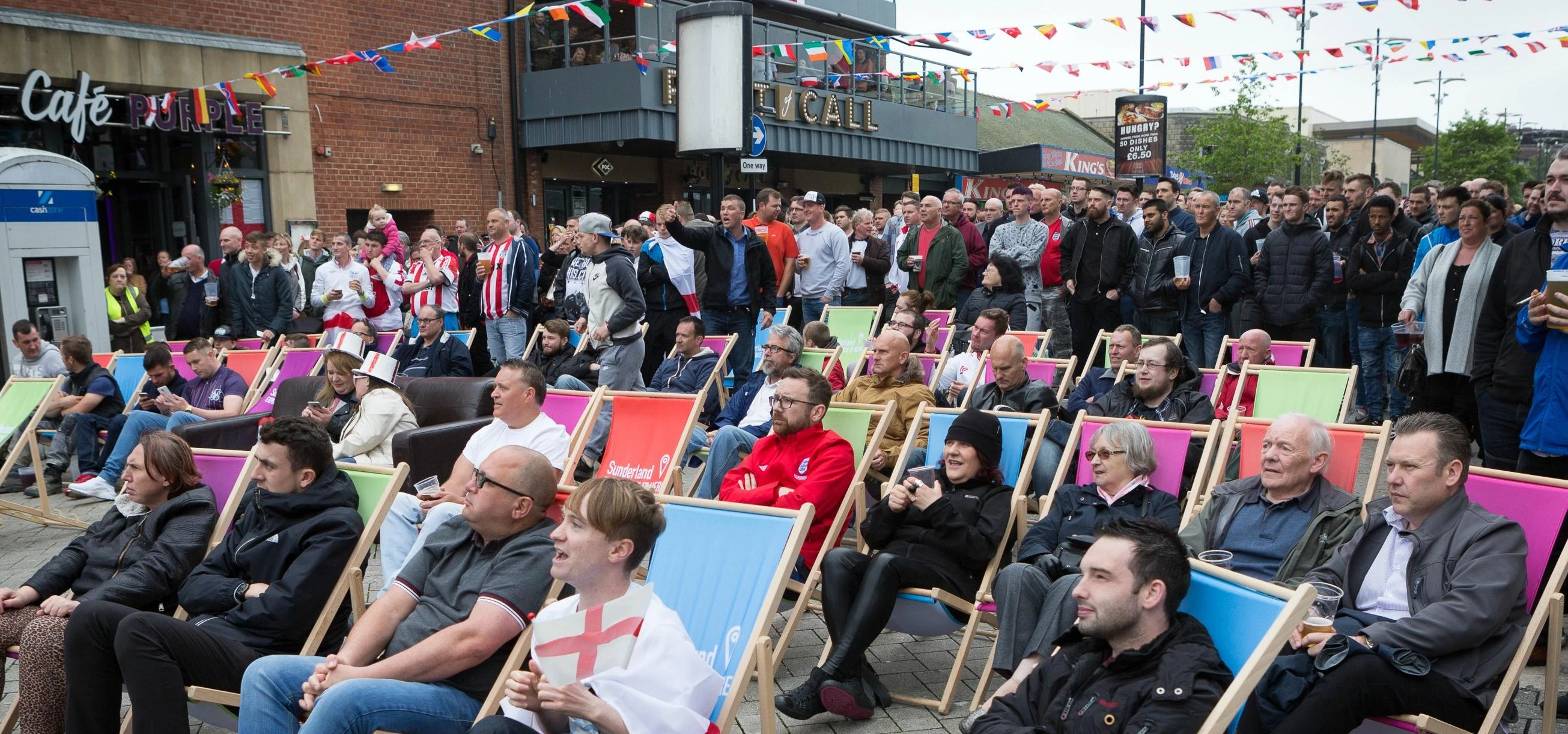 Crowds at Sunderland BID's Summer Fanzone