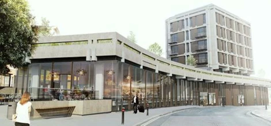 A CGI of the transformation of Stonebow House.
