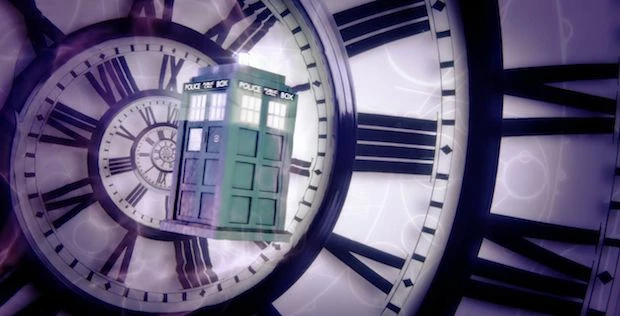 Still from the Doctor Who title sequence by Billy Hanshaw