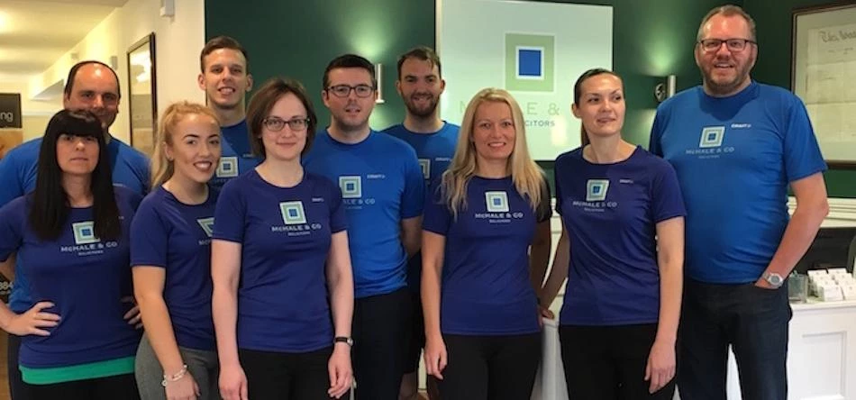 The McHale team has been in training at the Manchester 10k