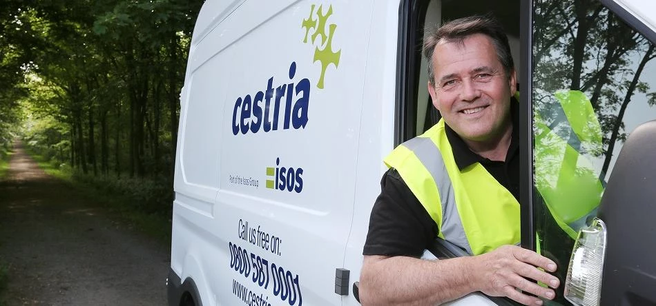 Plumber Dave Murray is proud of his newly branded van.