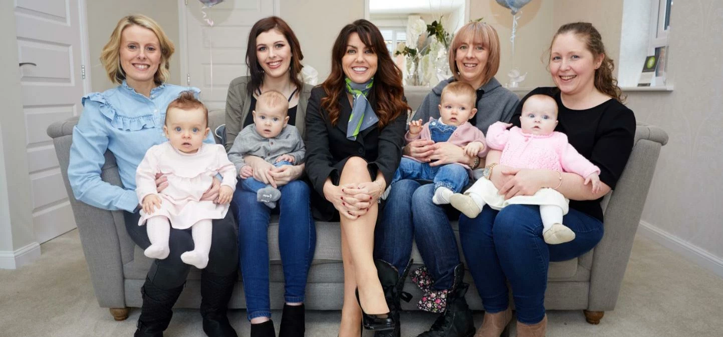 Baby Boom mums with Sales Advisor Joanne