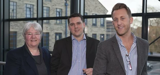 3M BIC's CEO Prof Liz Towns-Andrews, Luke Rowbotham, Santander and Richard Paxman, Paxman Coolers