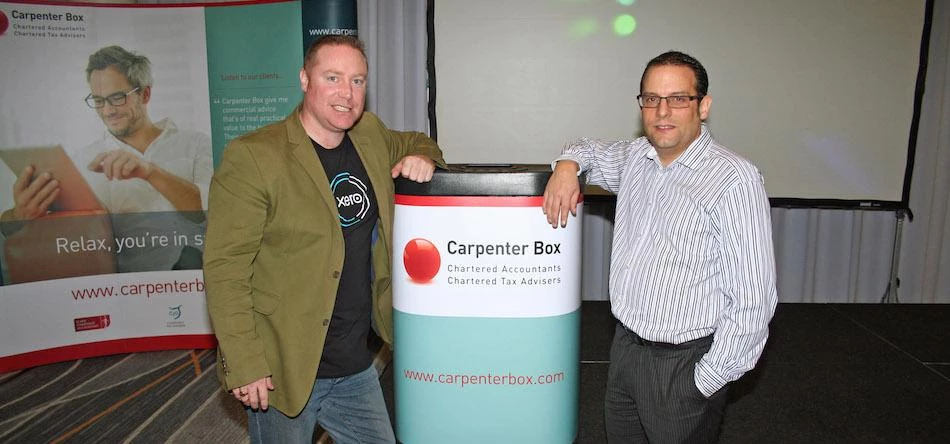 Nathan Keeley (right) with Phil Beavan, Senior Account Manager at Xero, the principal sponsor of BIT