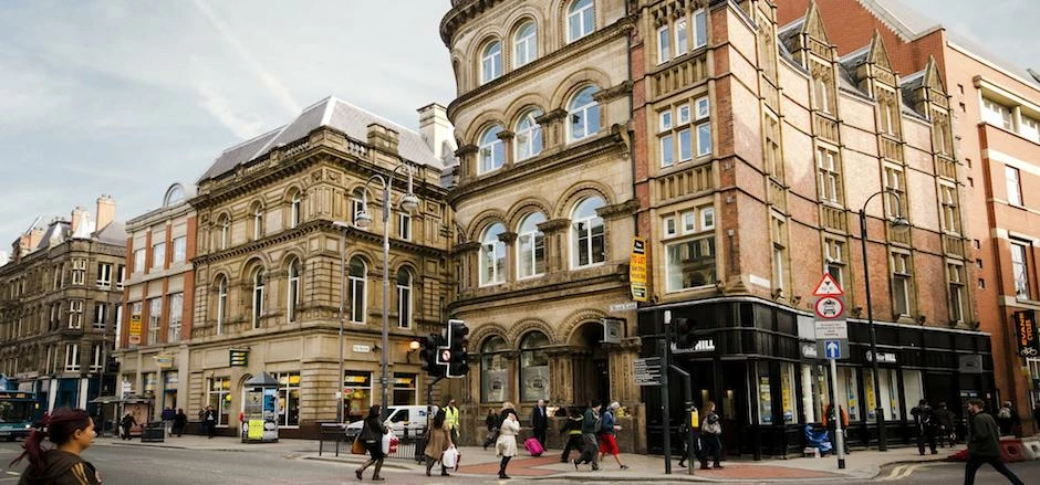 The Bourse, the office and retail complex in Leeds city centre.