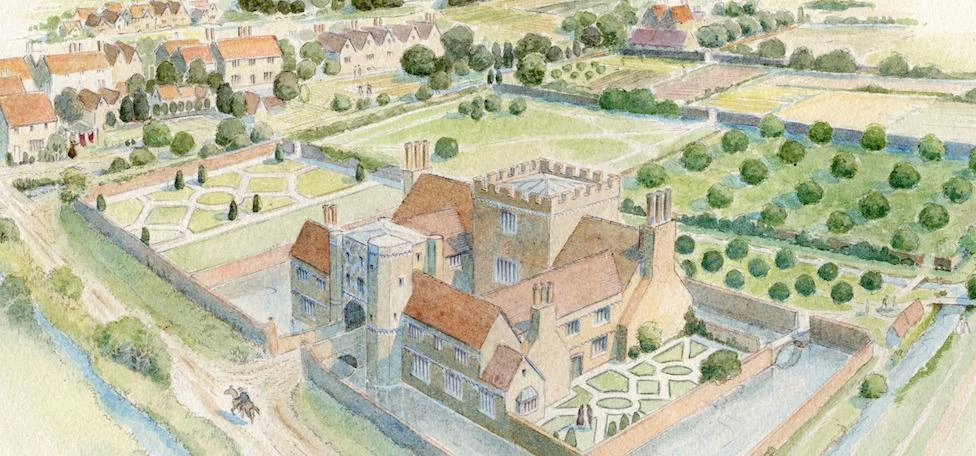 A reconstruction of Worcestershire House, one of the sites unearthed during Crossrail's development.