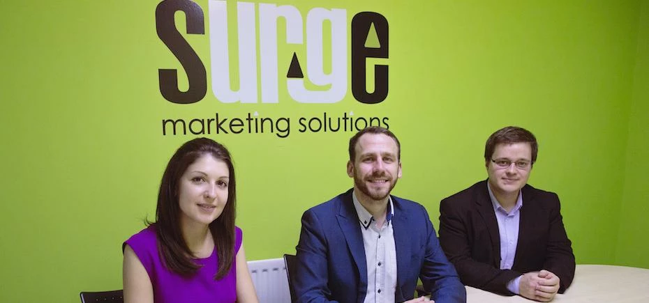 (L-R) Kristine Murane, Rivers Capital Partners, David Porter, Director at Surge Marketing Solutions 