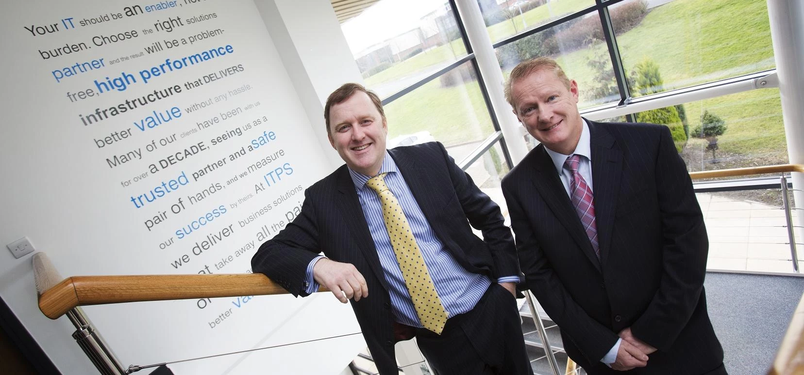 Managing director Garry Sheriff, with finance director Michael Jopling, at IT experts ITPS