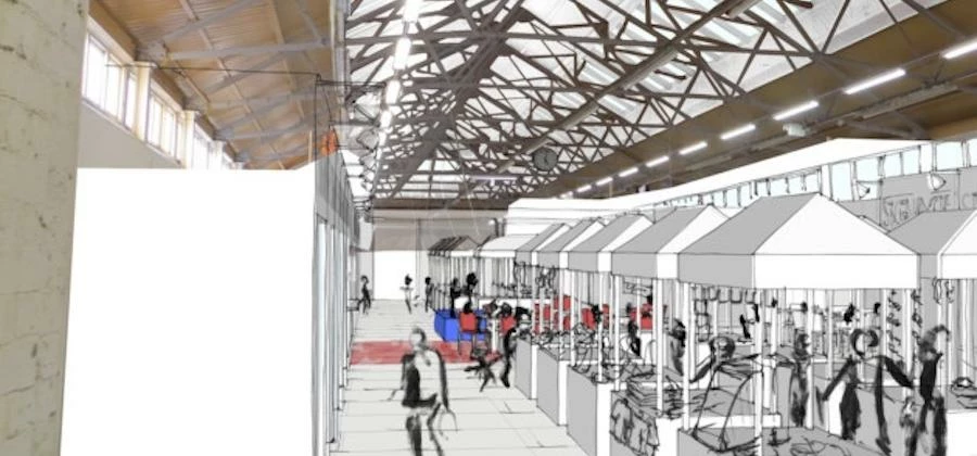 Artist's impression of Gravesend Borough Market