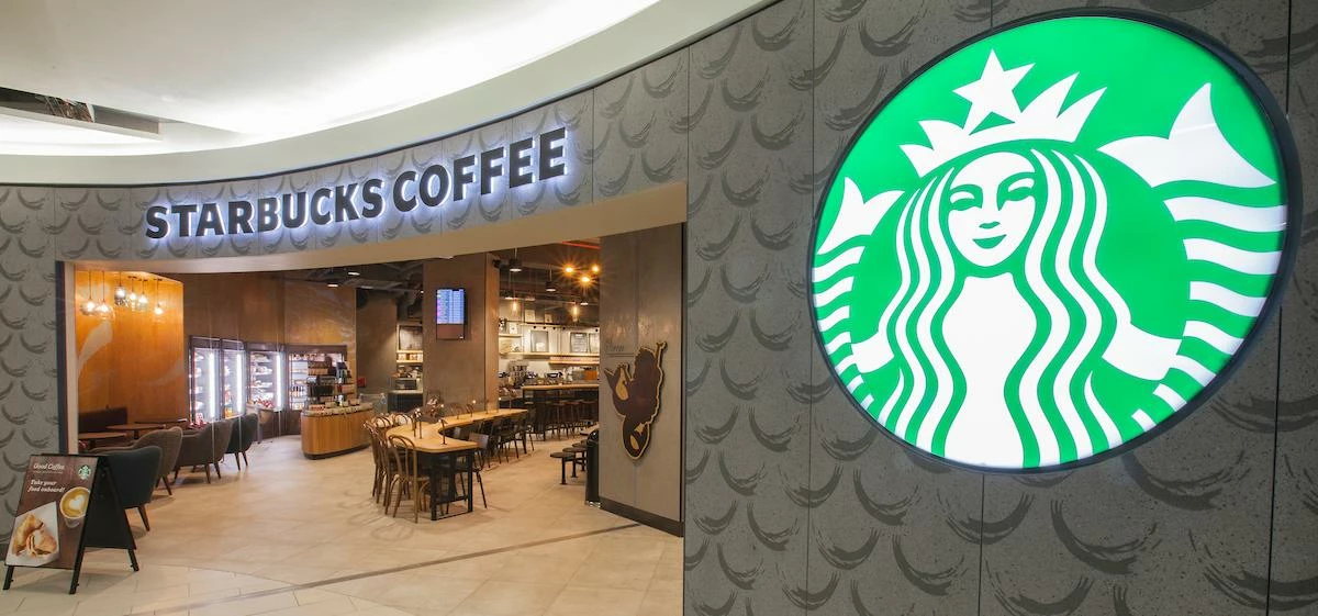 The new Starbucks venue at Gatwick's South Terminal.