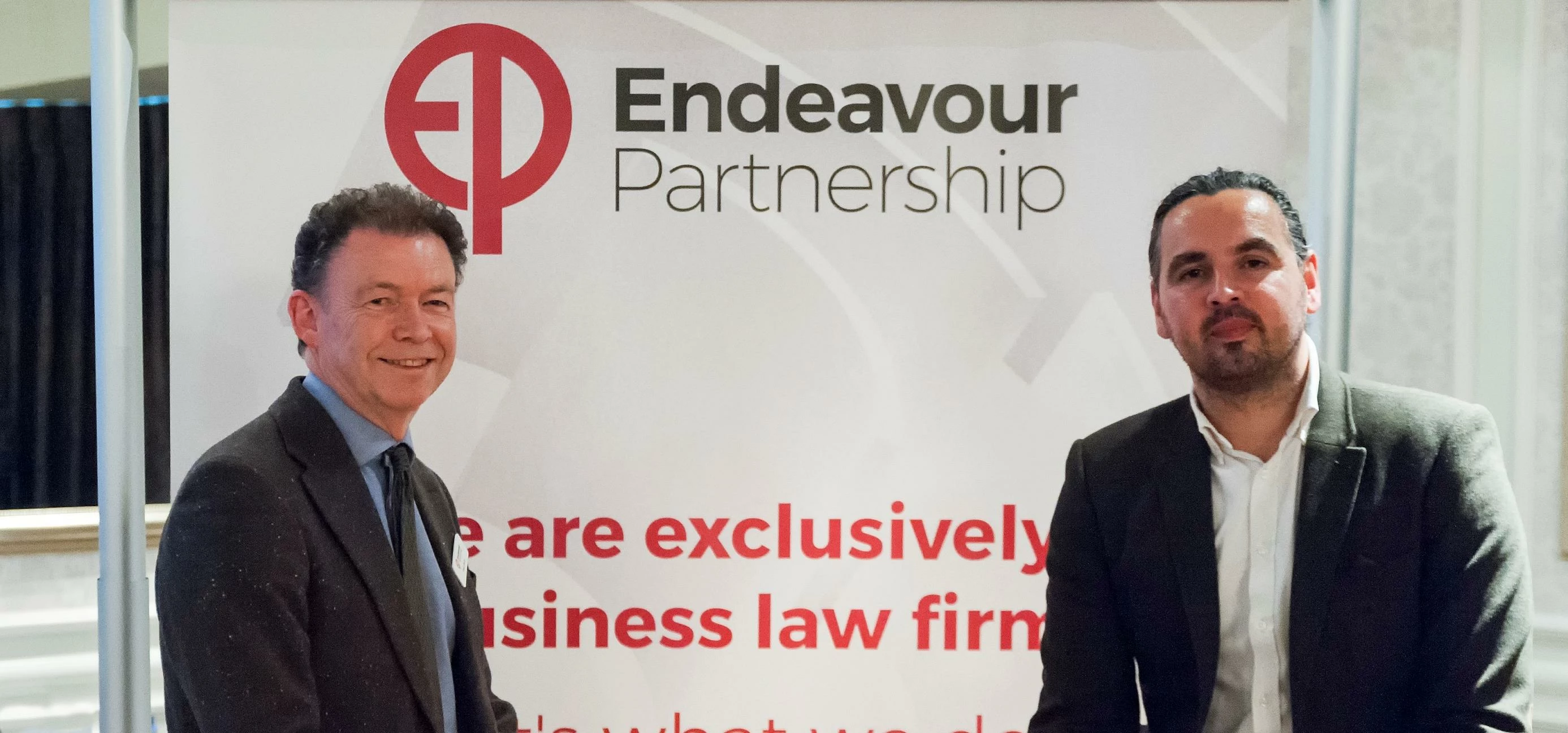 Paul Bury (Endeavour Partnership) and Mark Easby (Better) at the Tees Valley Business Club event