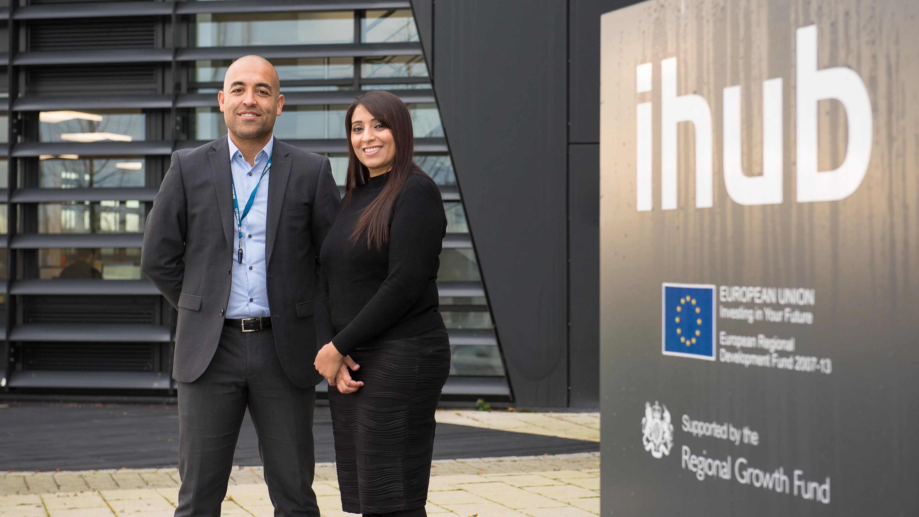 Addqual's Founder Ben Anderson with Head of Connect Derby Ann Bhatti