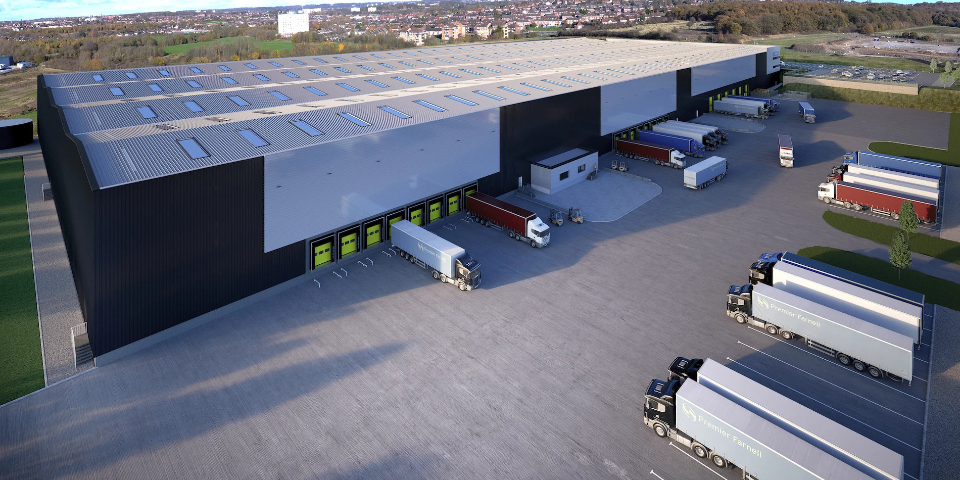 CGI of the 361,000 sq ft industrial/distribution unit.