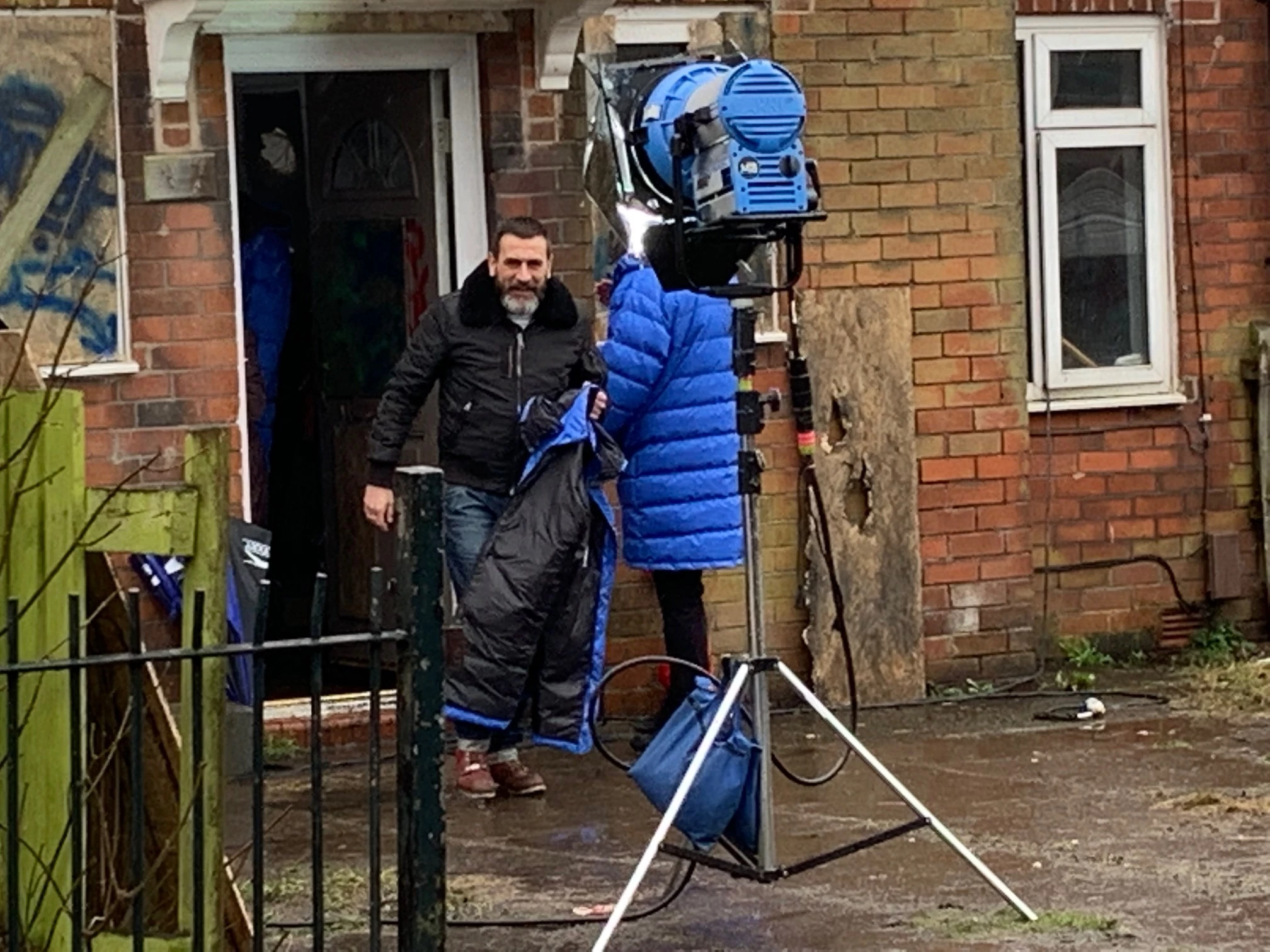 Coronation Street's Peter Barlow filming scenes at a Salix Homes property in Salford  