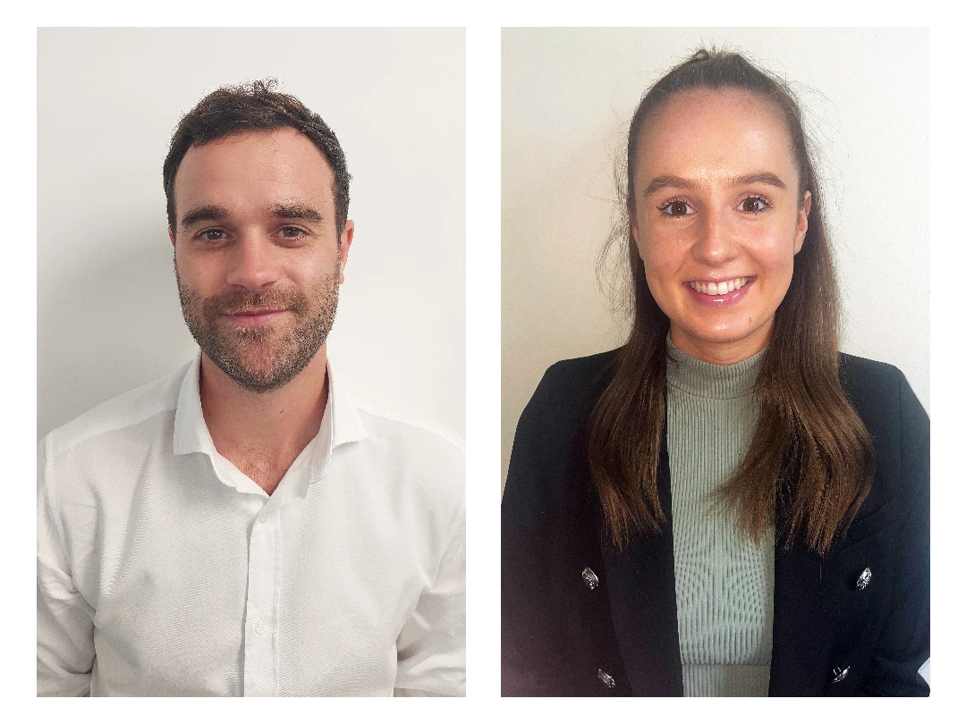 Charlie Wood and Jess Berry have joined Fisher German's commercial team in Doncaster