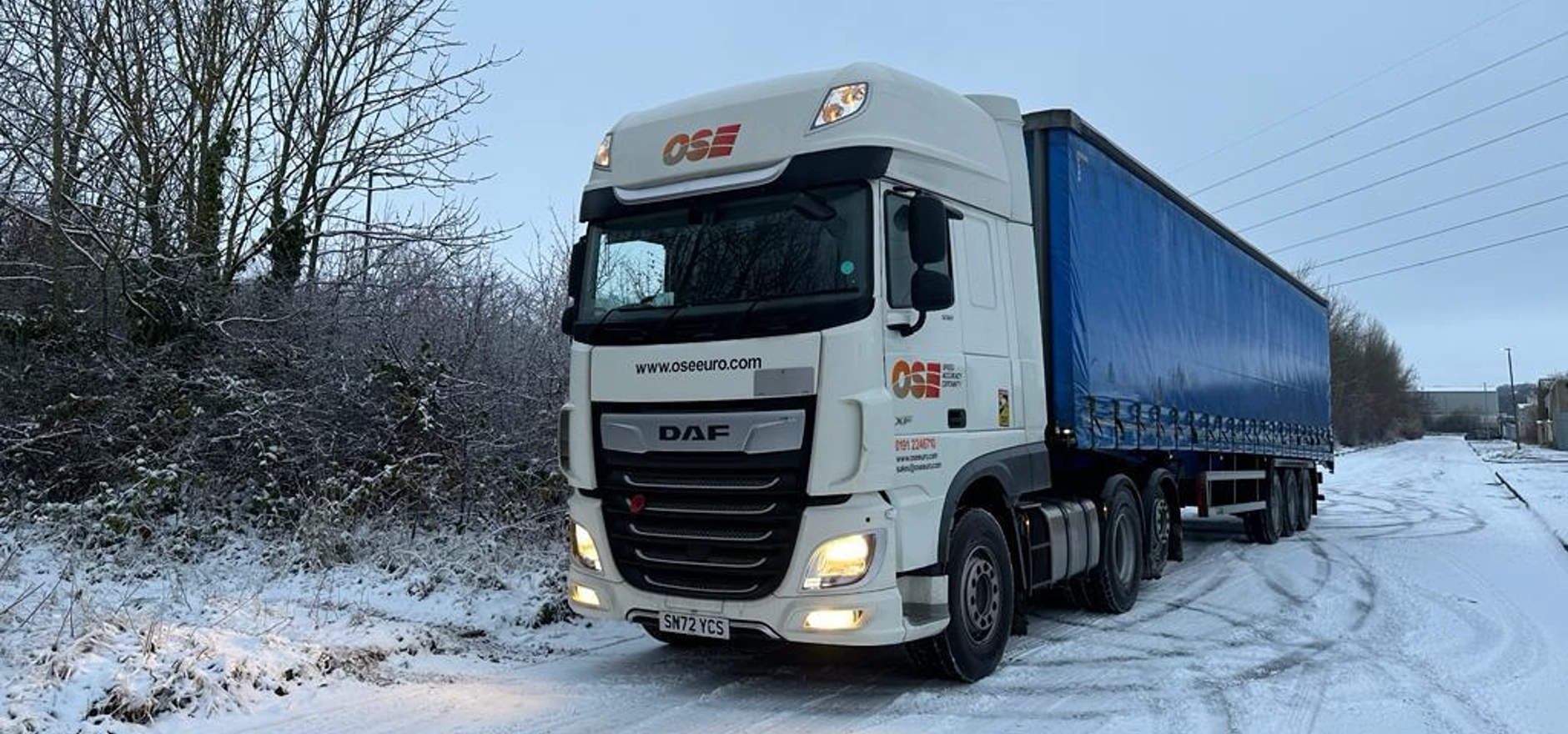 OSE European truck delivering consignment in Europe.