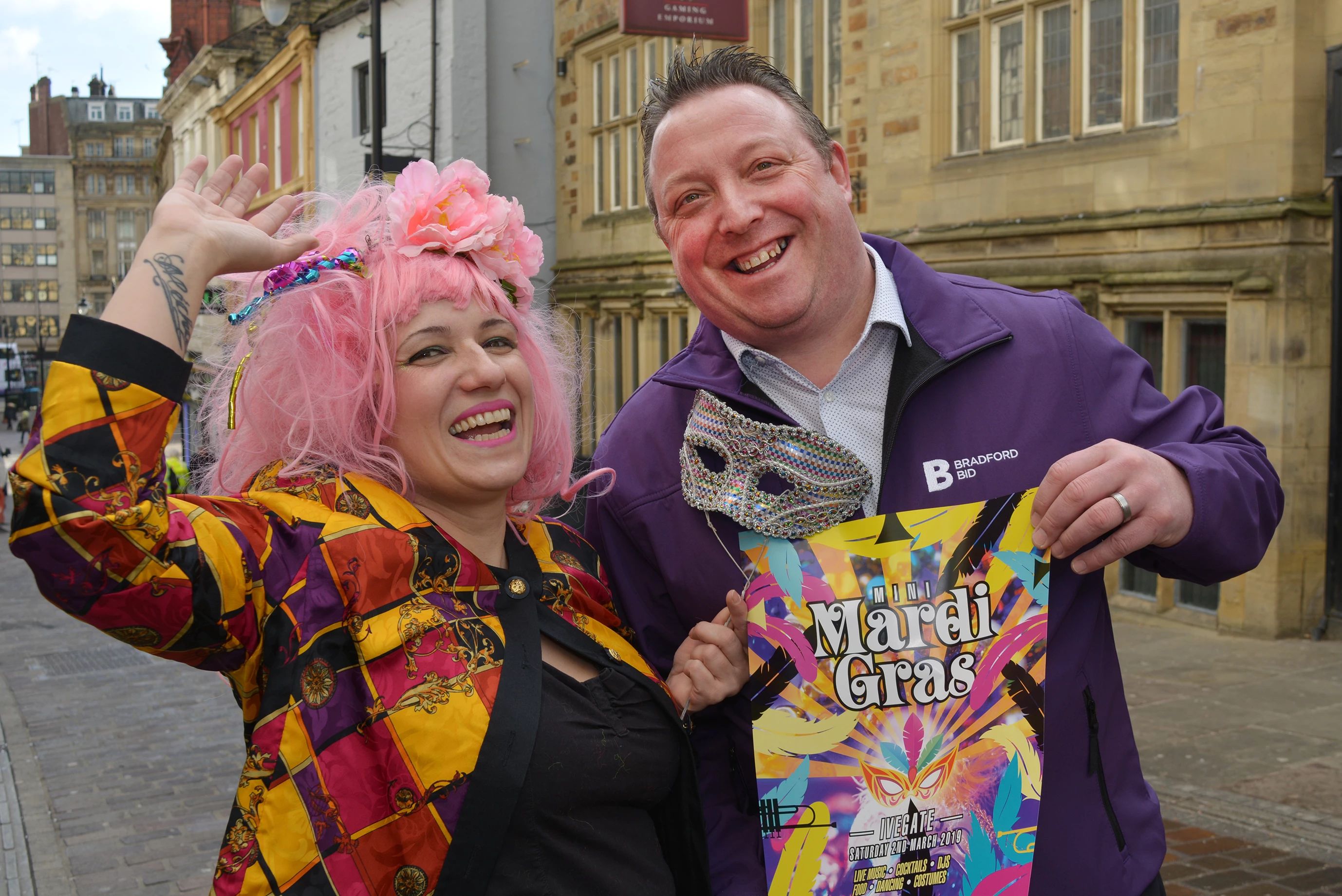 BID backs Mini-Mardi Gras in historic Bradford street