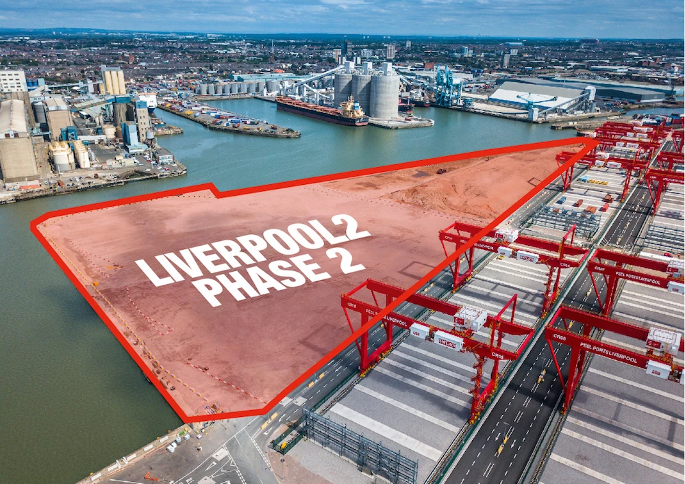 The site chosen for the expansion of Liverpool2
