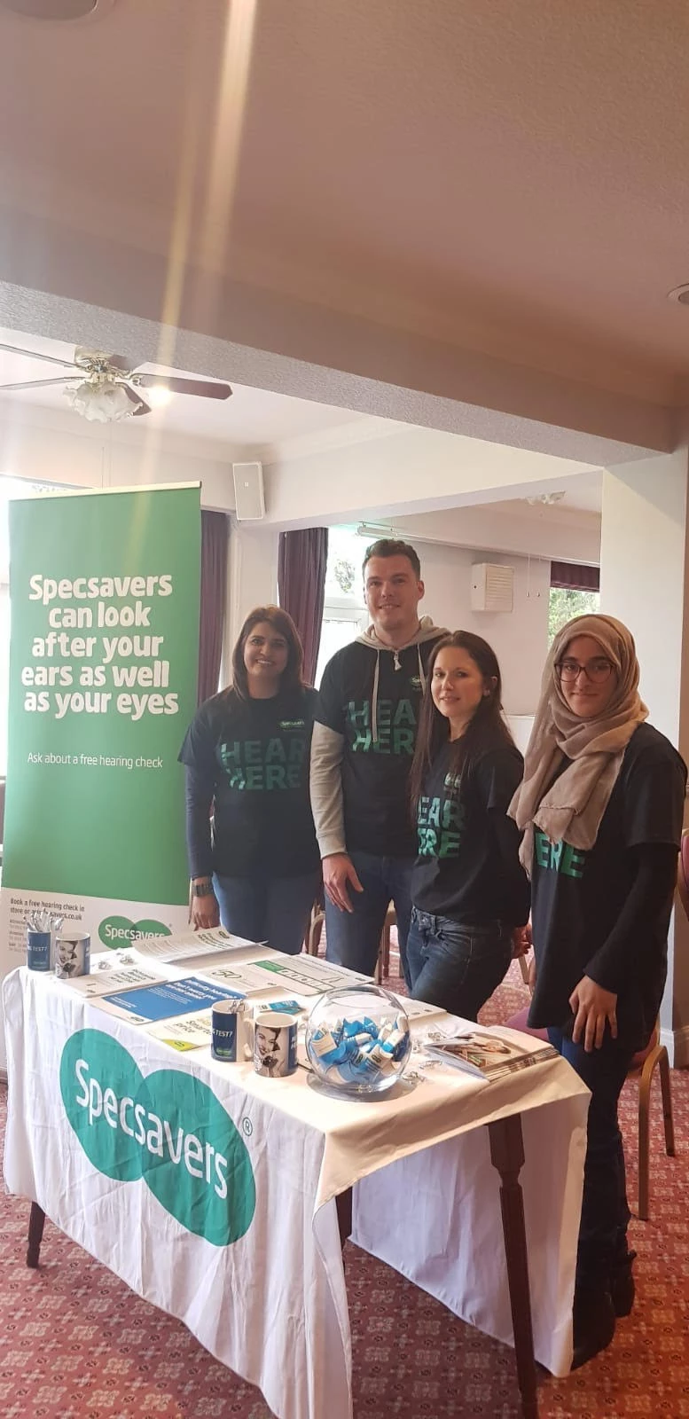 Specsavers audiology team at Sale Golf Club