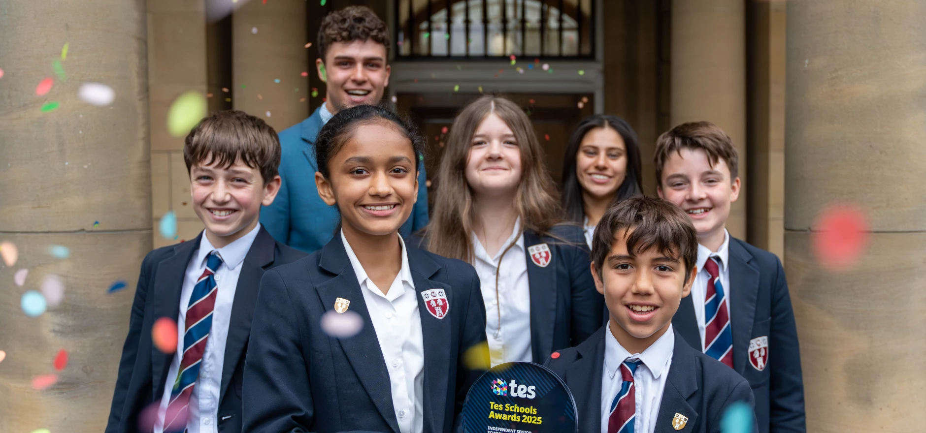 RGS Newcastle students celebrate the school’s latest award win ‘Independent Senior School of the Year’ at the TES School Awards 2025_Credit RGS Newcastle (1).jpg