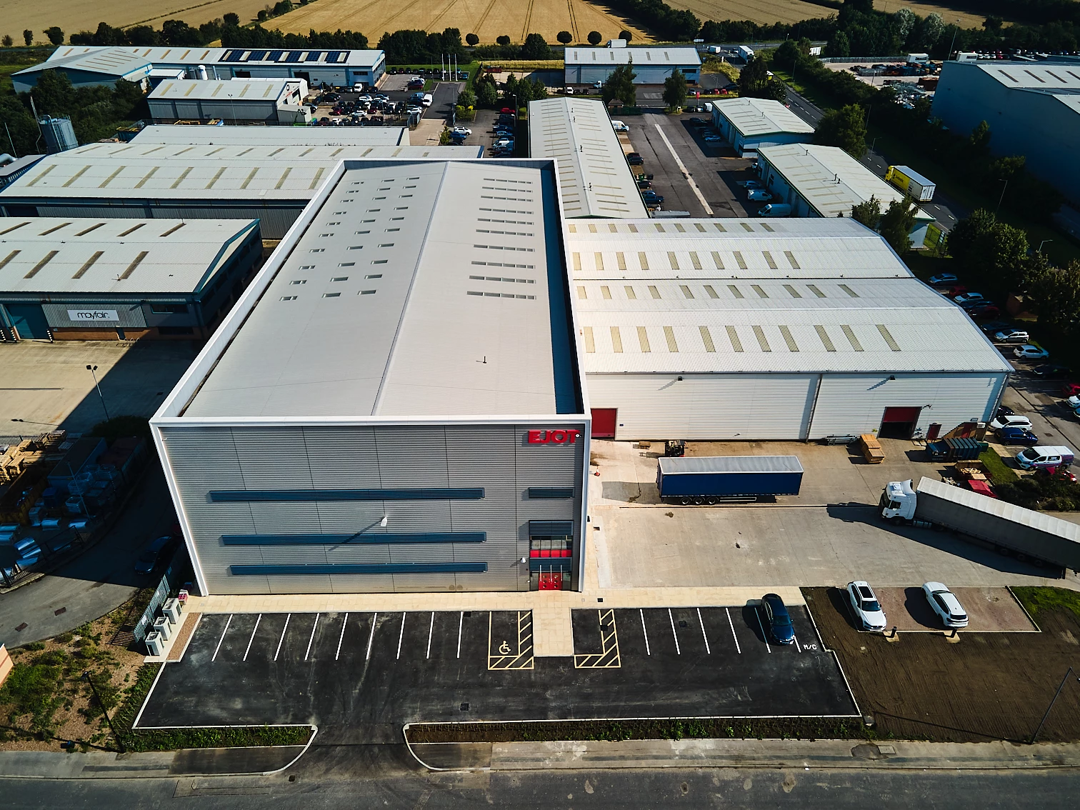 The building extension has more than doubled the size of EJOT's existing UK centre at Sherburn-in-Elmet.