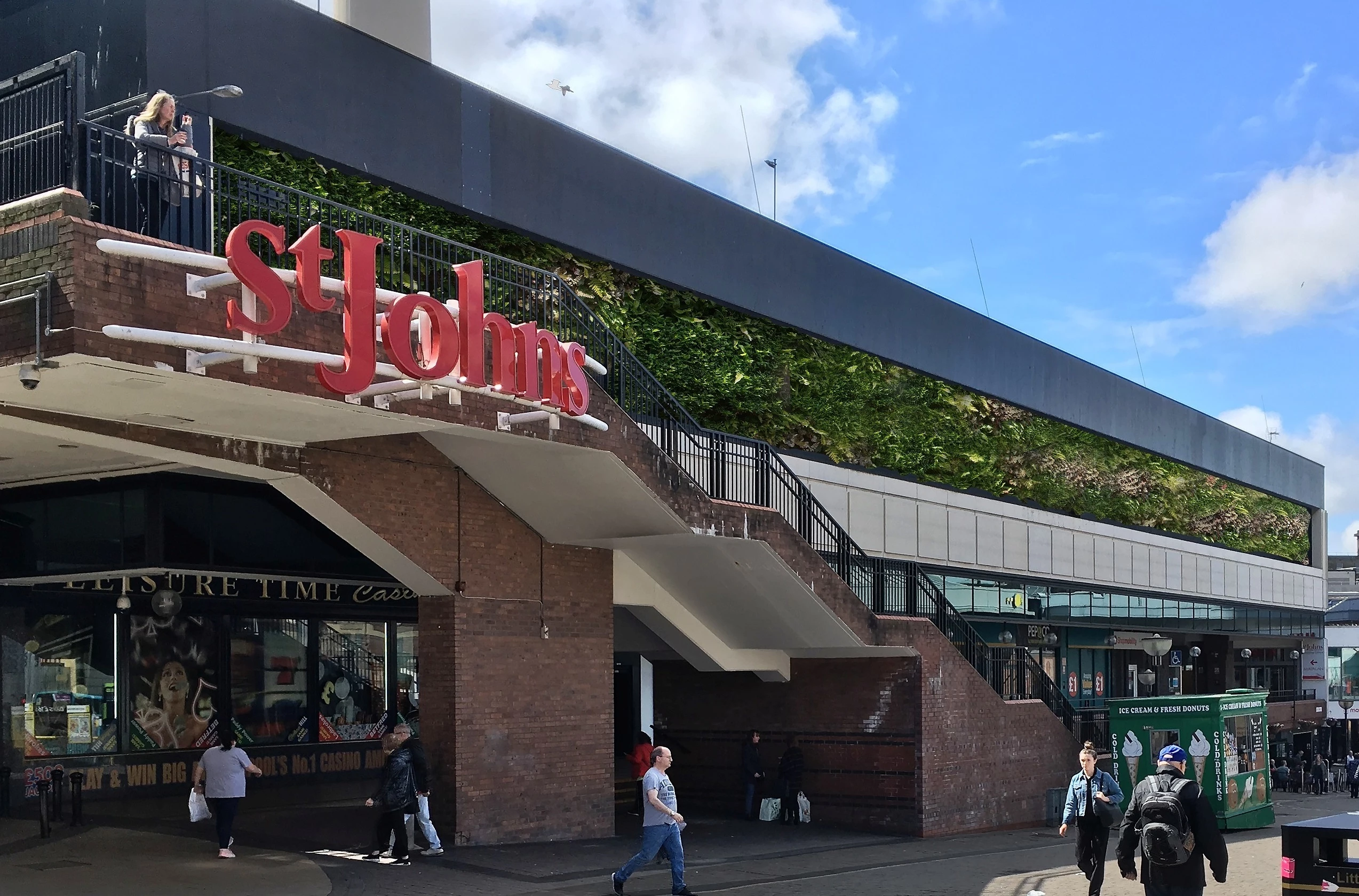 Artists impression of the living wall at St Johns Shopping Centre in Liverpool