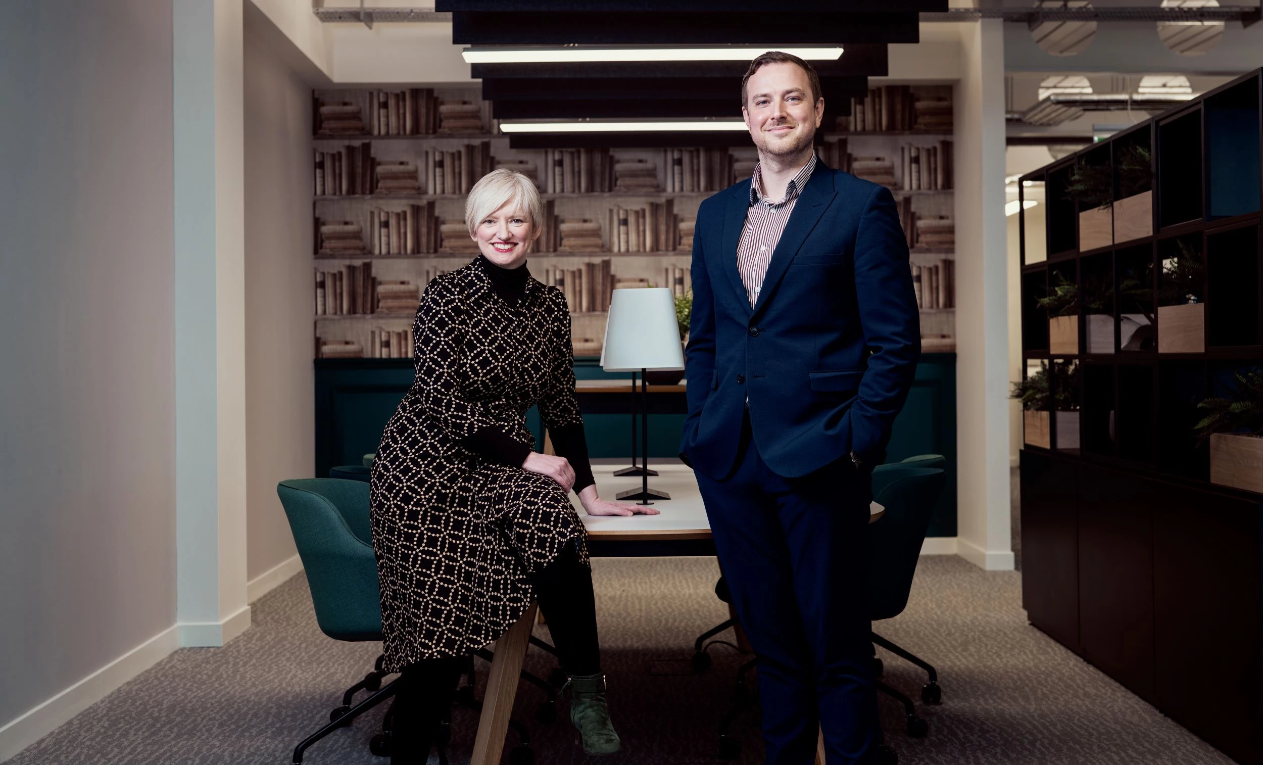 James Lutynski (right) with Claire Simmons, partner in  Hay & Kilner's residential property team