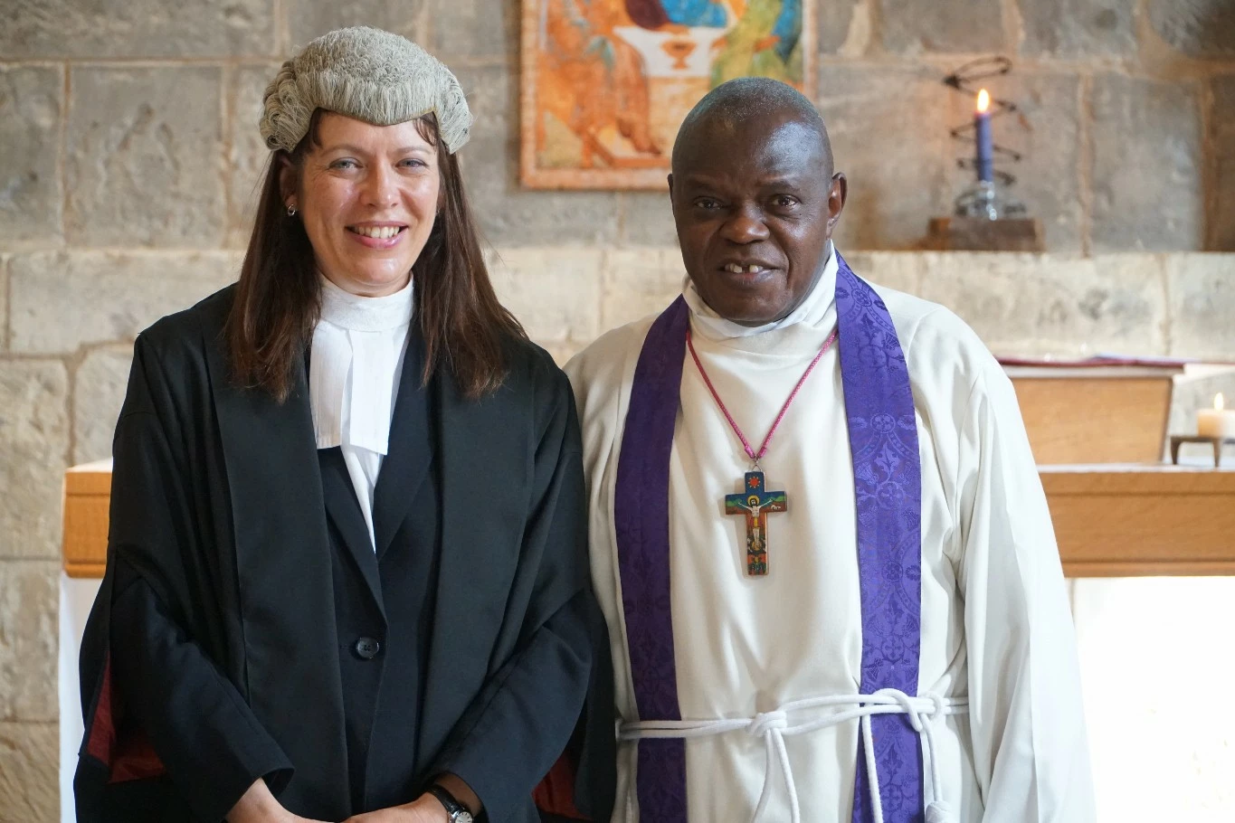 Louise Connacher with Archbishop Dr John Sentamu