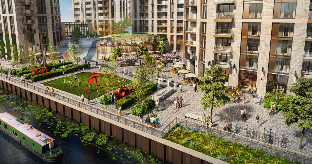 “Spectacular” East London riverside urban village unveils first ...