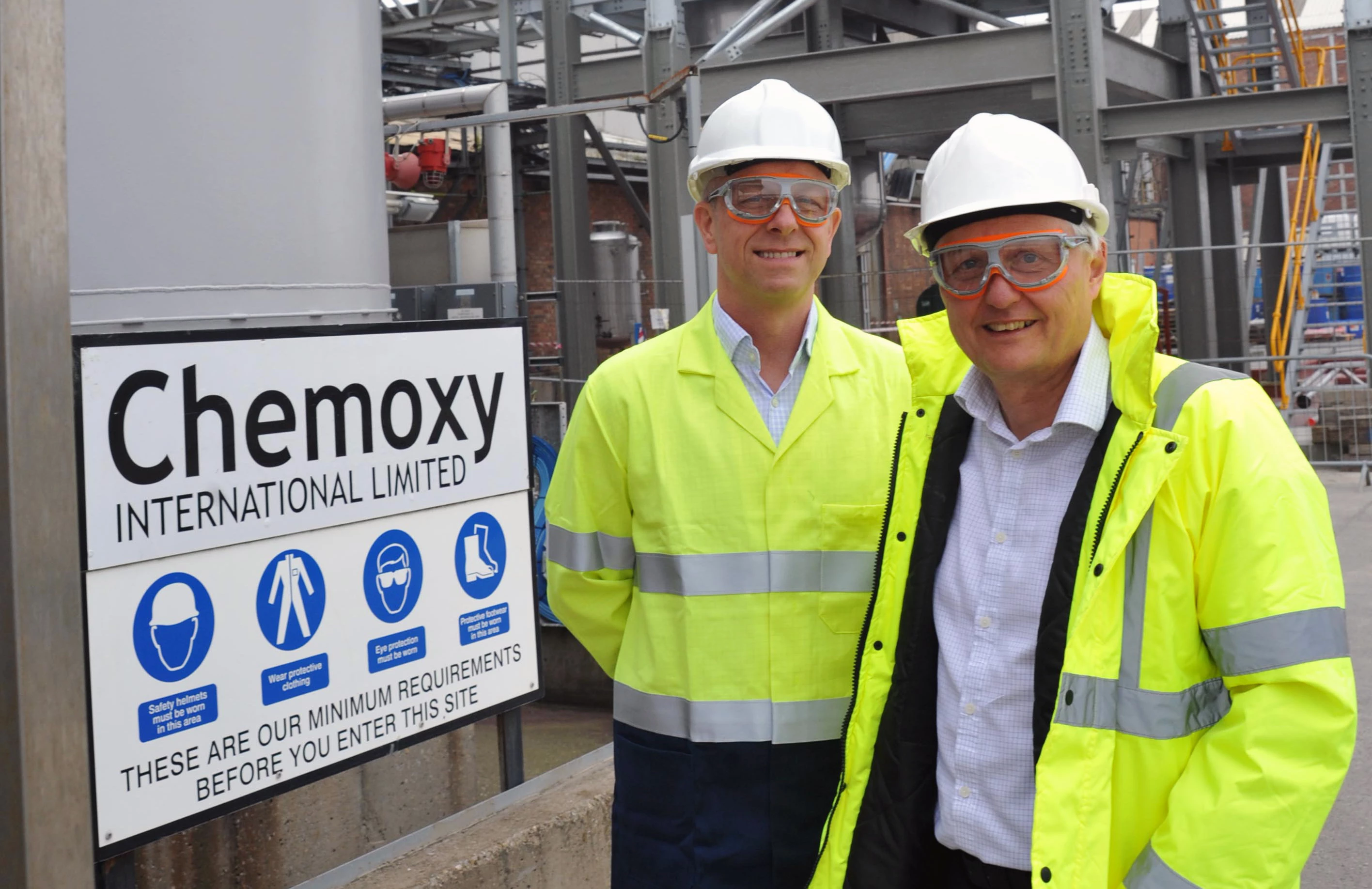 Chemoxy CEO Ian Stark and COO Martyn Bainbridge