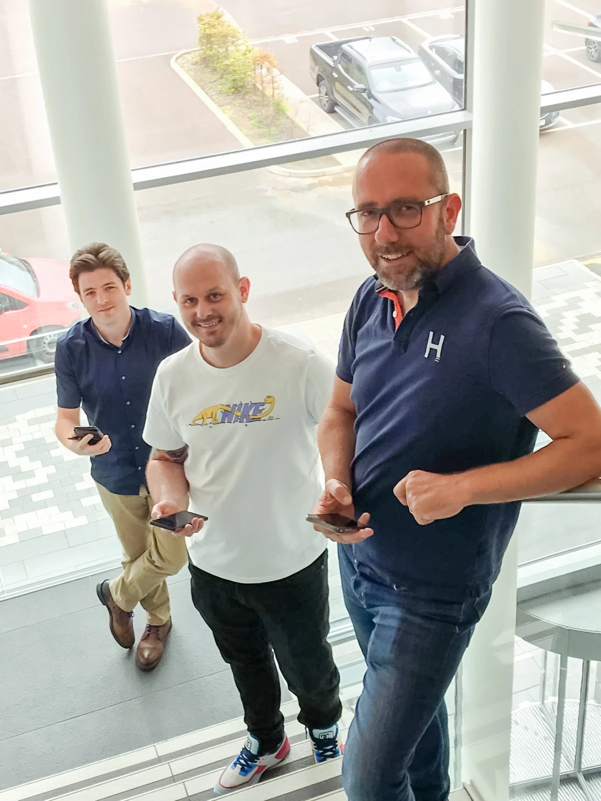 (Left to right) Sapere Software Applications Developer David Lee, Applications Developer Dean Duff and Operations Director Paul Drake 