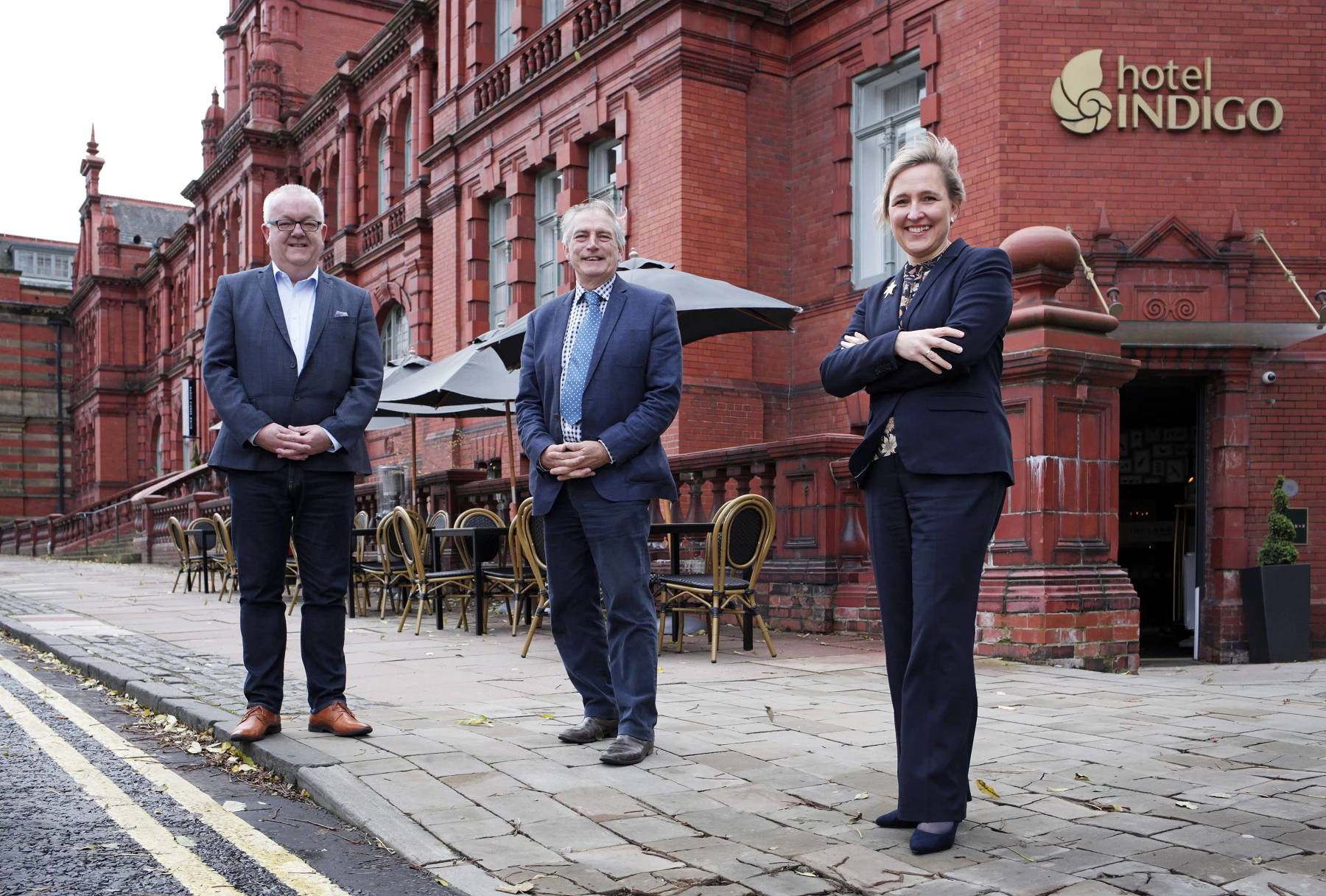 (L - R): Tom Orange, general manger at Hotel Indigo, Cllr James Rowlandson, cabinet member for Resources, Investment and Assets at Durham County Council, and Sarah Slaven, interim managing director at Business Durham.