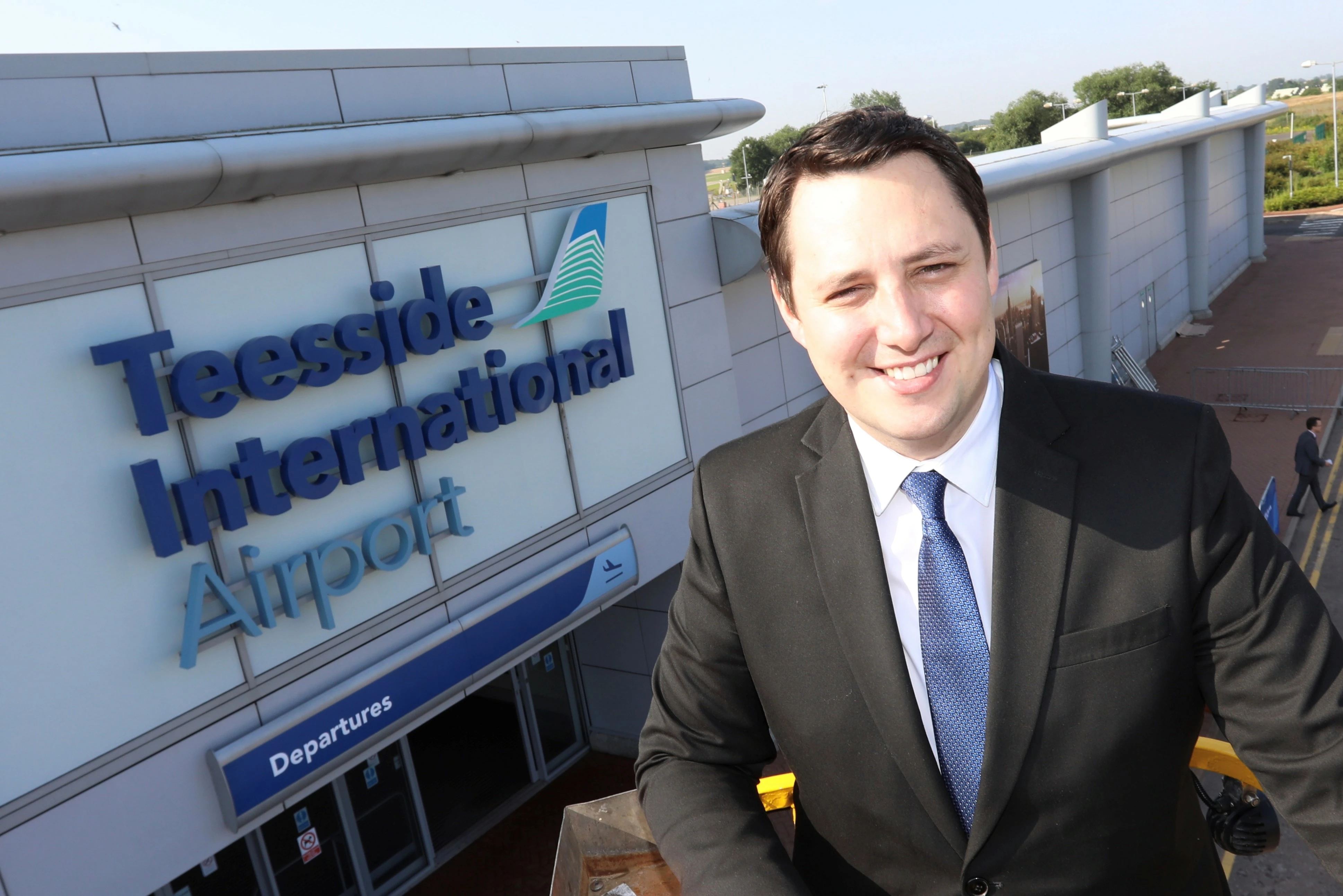 Tees Valley Mayor Ben Houchen at Teesside International Airport