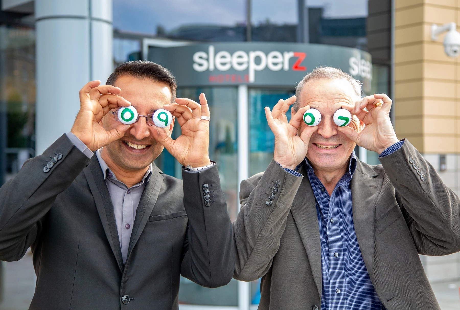 L to R Manny Baber, General Manager Sleeperz Hotel Dundee, Steve Allen, Operations Director for Sleeperz Hotels 