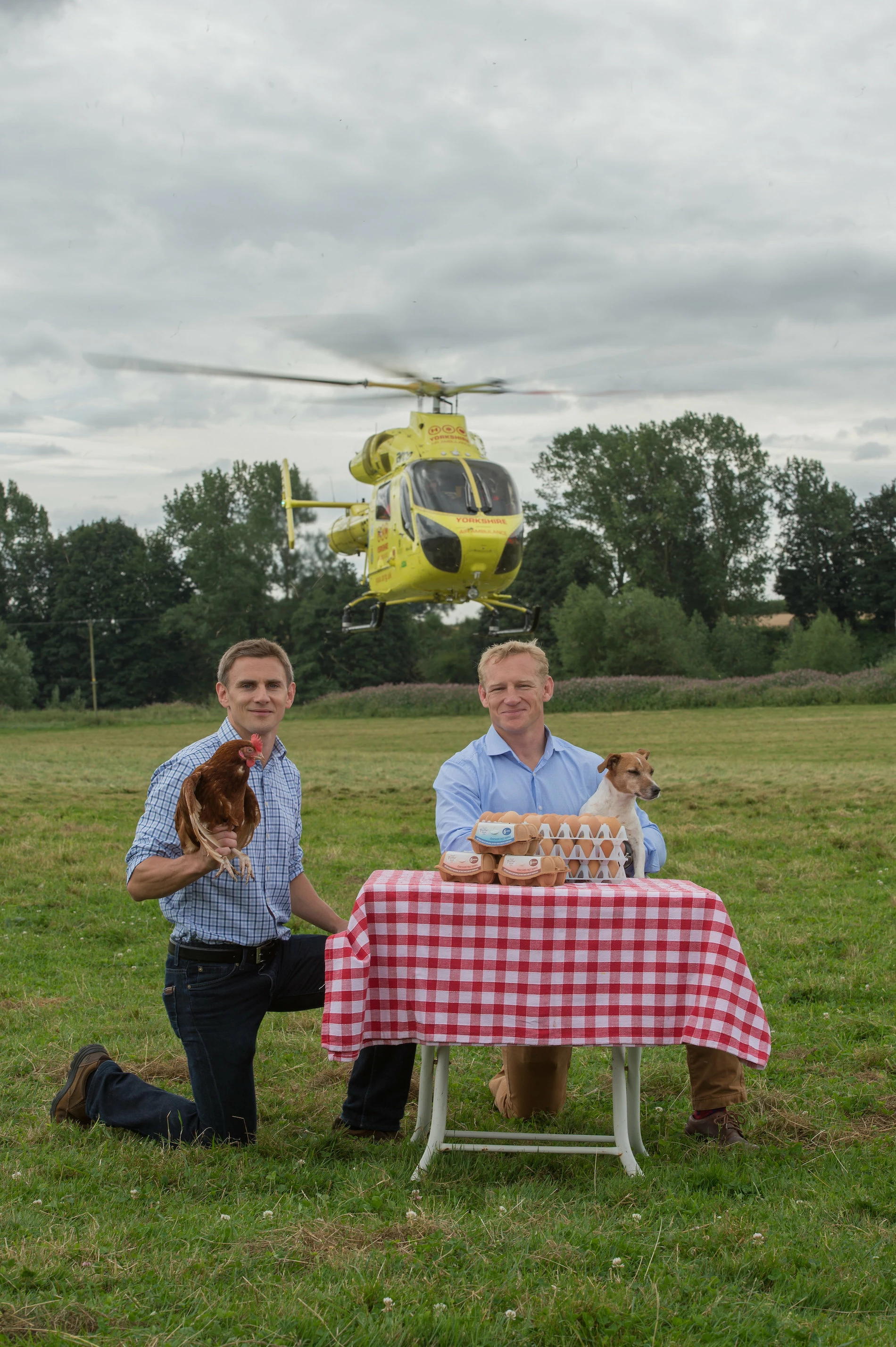 Adrian Potter and James Potter of the Yorkshire Farmhouse Eggs Limited, trading as James Potter.