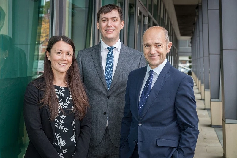 Taylor&Emmet's head of business legal services, Rob Moore (right), welcomes Nicola Keith and Tom Haywood to the team. 