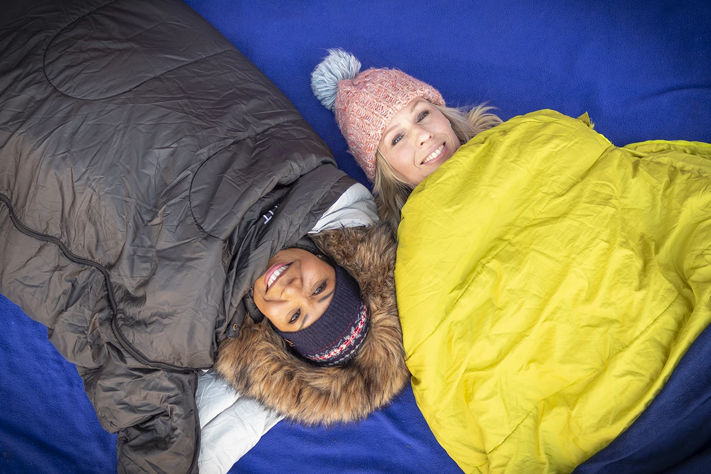Bianca Robinson, CEO at CEO Sleepout, and previous participant Melissa Coutts, head of operations at Recruitrite.