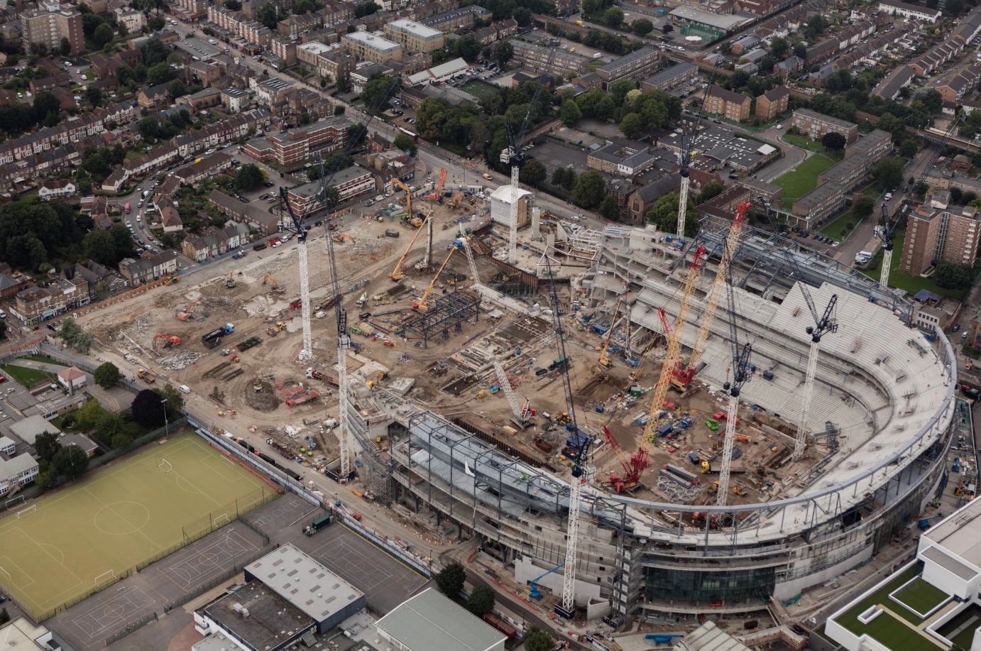 Latest images from Tottenham Hotspur's new stadium development.