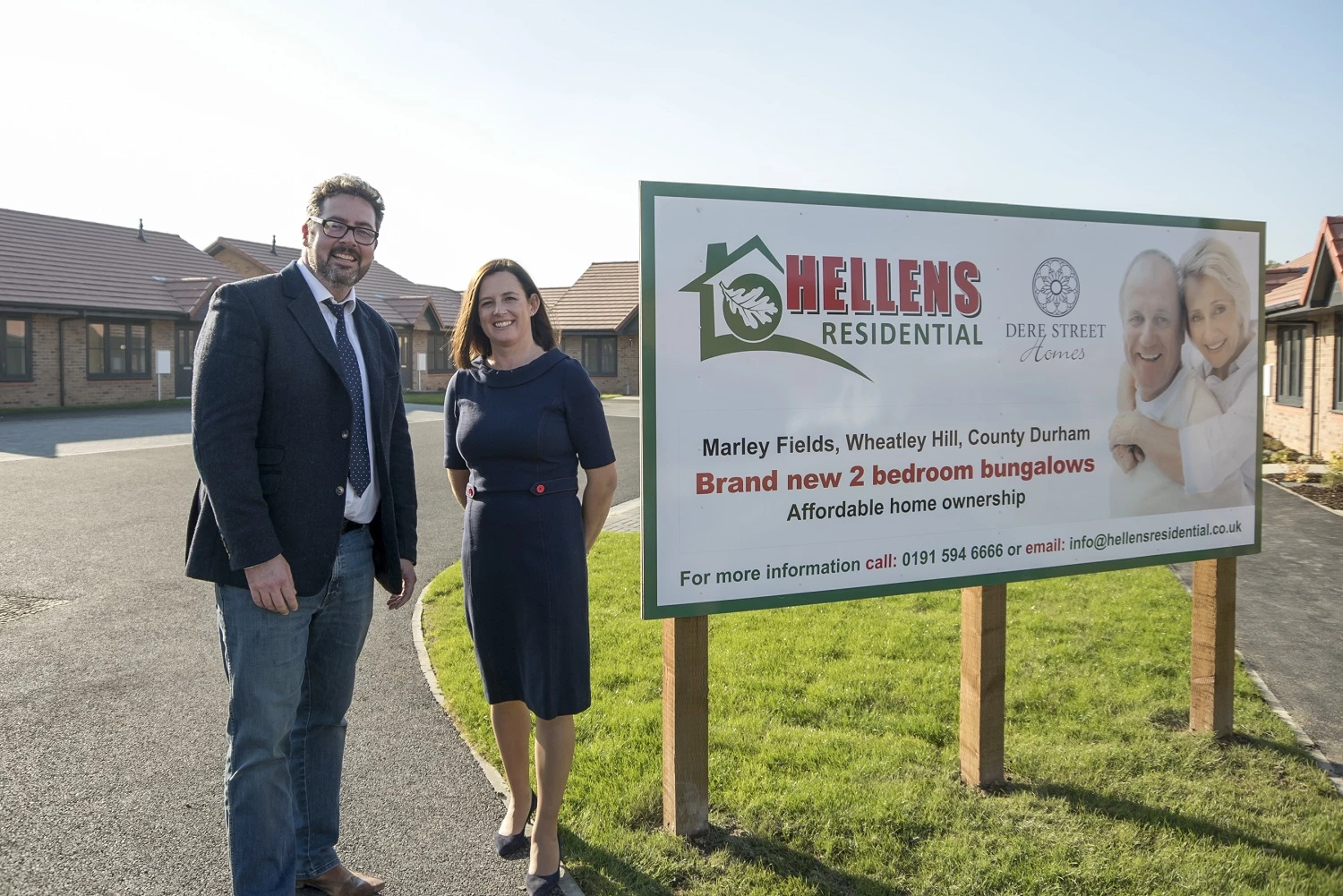 Dere Street Homes MD Sean McQuaid and Hellens Residential's Kate Hellens