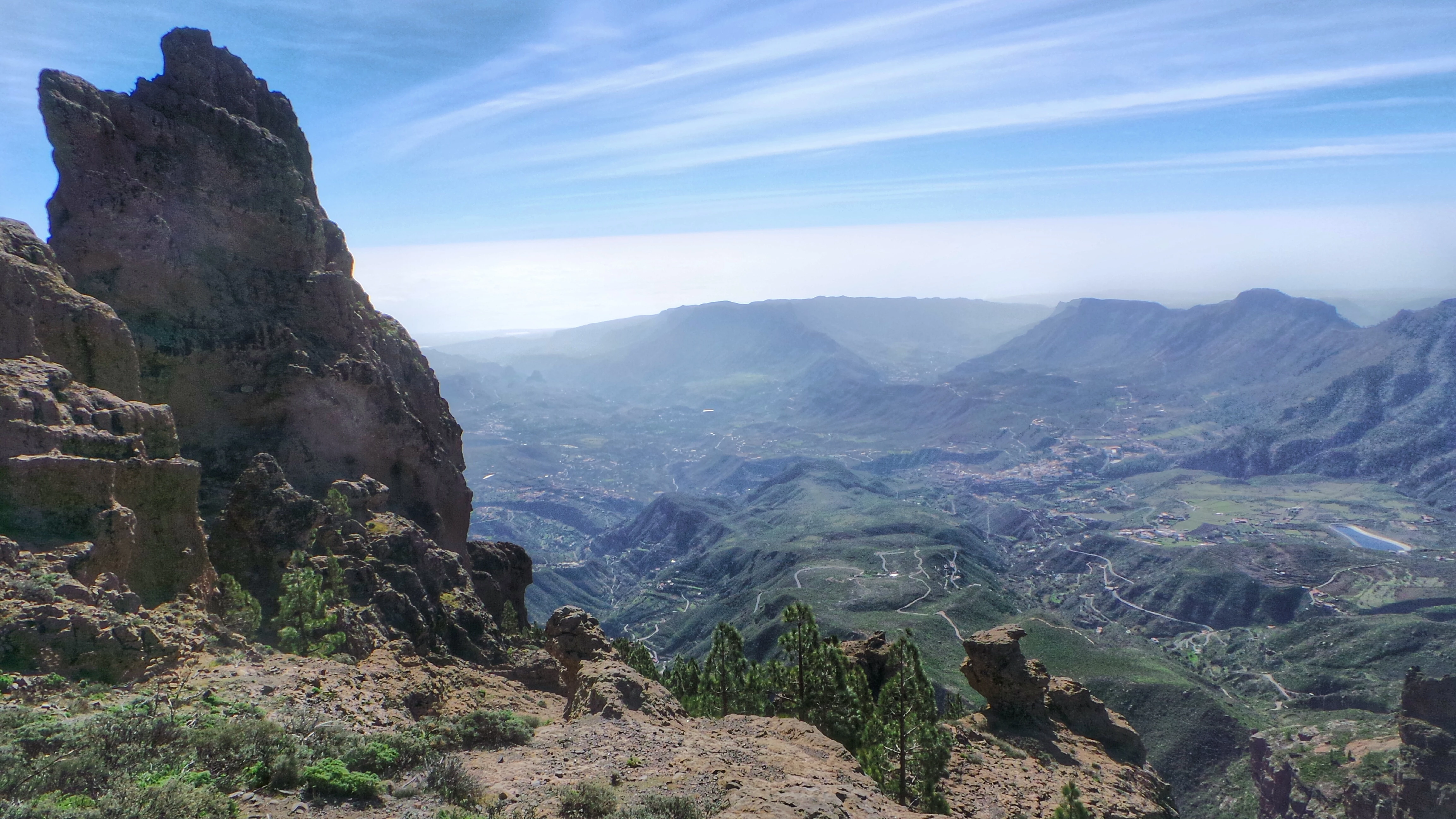 Paisajes de Gran Canaria desde el mirador del Pico de Las Nieves