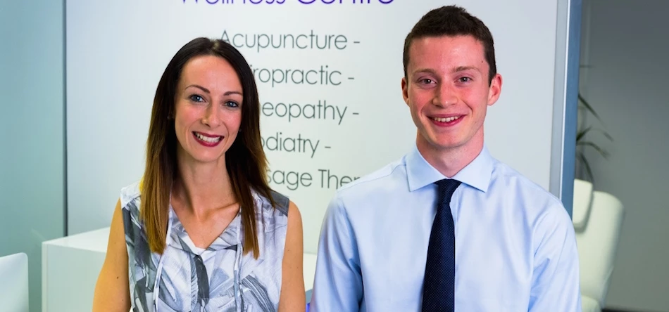 Salford Chiropractic Clinic's Lindsay Beardsworth and Patrick Langham