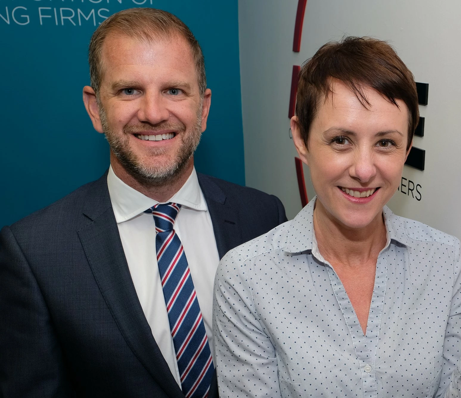 Managing Director Karl Pemberton with Operations Manager Rachel McCulloch