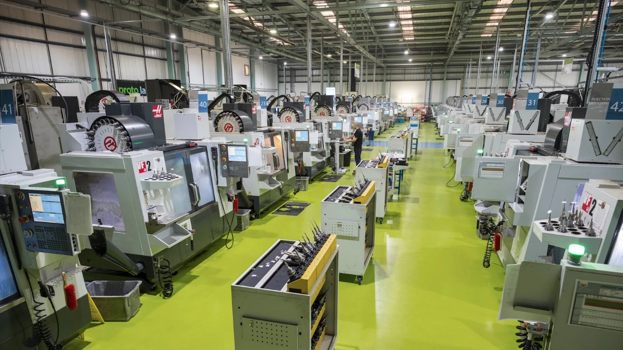 Protolabs CNC facility at its UK headquarters in Telford