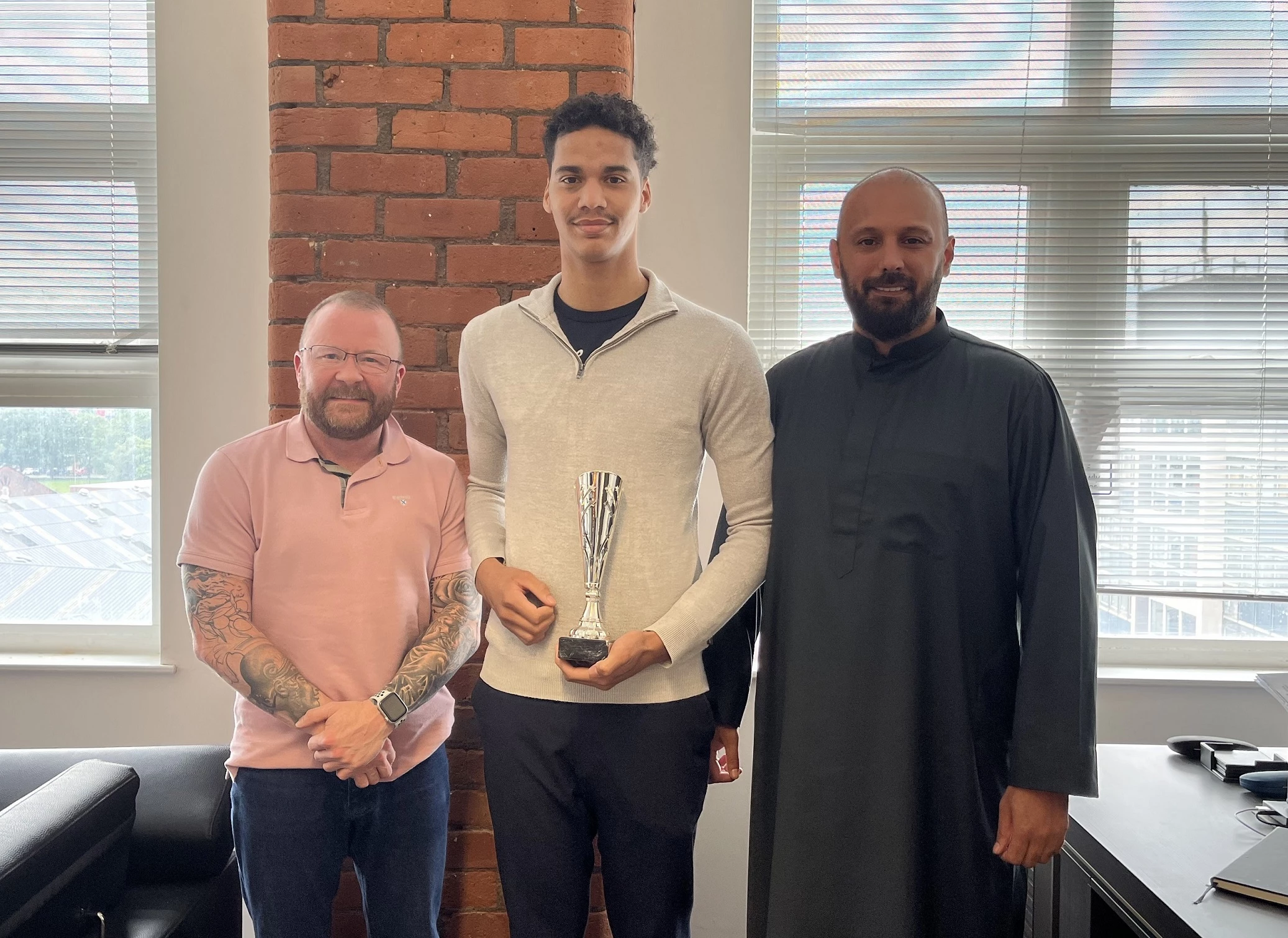 Operations Director Michael Baxendale, Dmarniea Benjamin and Fiaz Ashraf, CEO of Clear Start Accountants