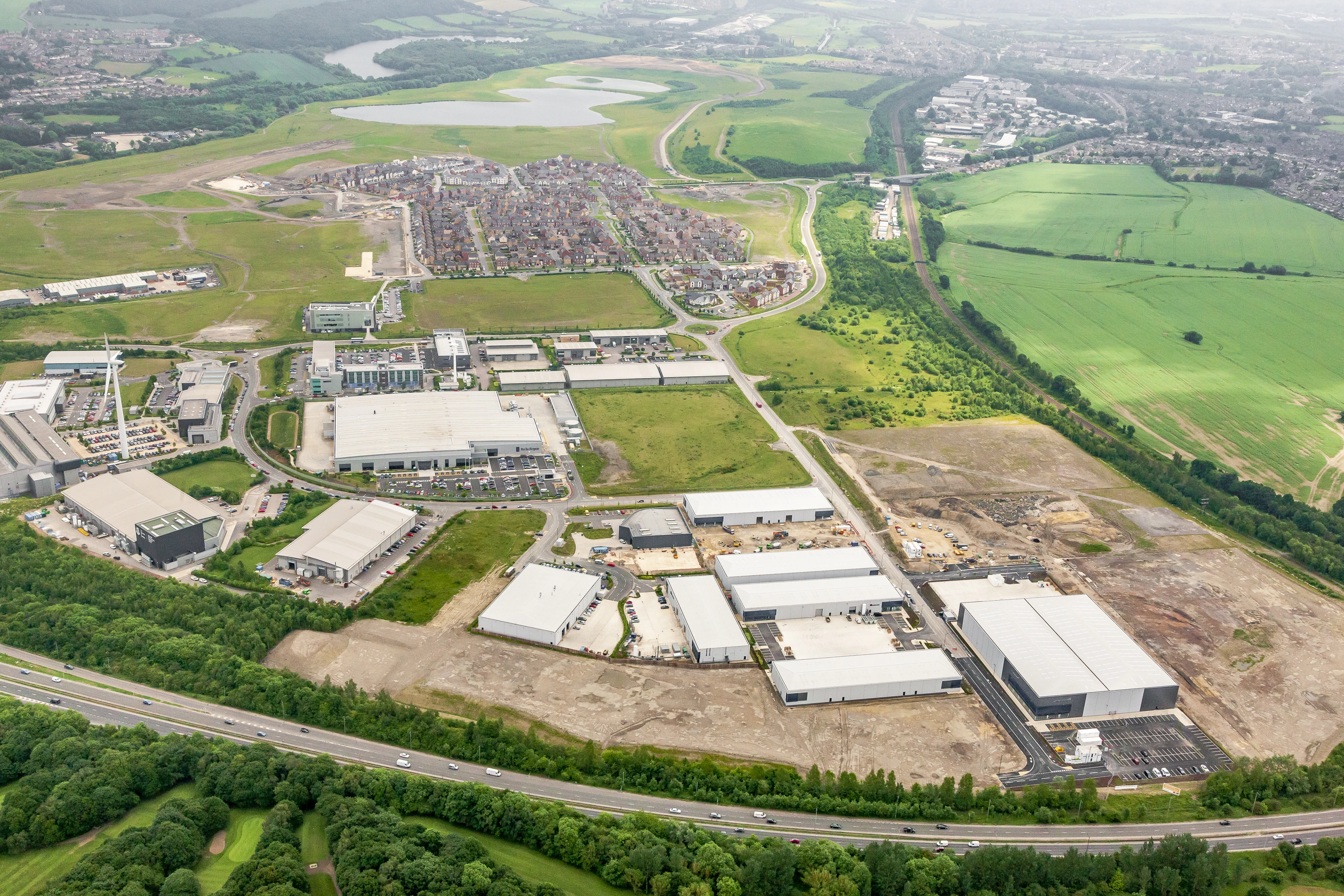 Aerial view of the Waverley Advanced Manufacturing Park