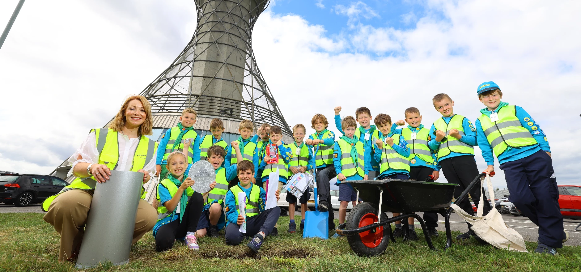 Time capsule buried at Newcastle Airport.JPG