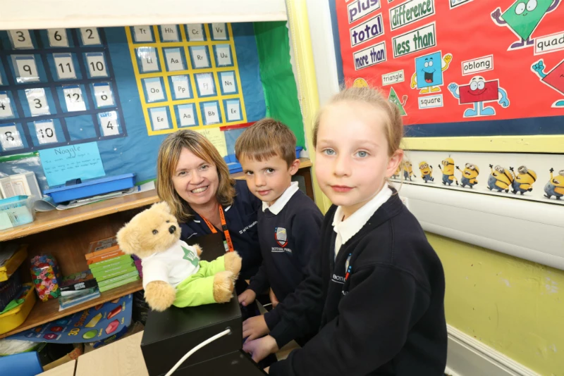 Nuffield Health Newcastle with pupils at Ashington Primary