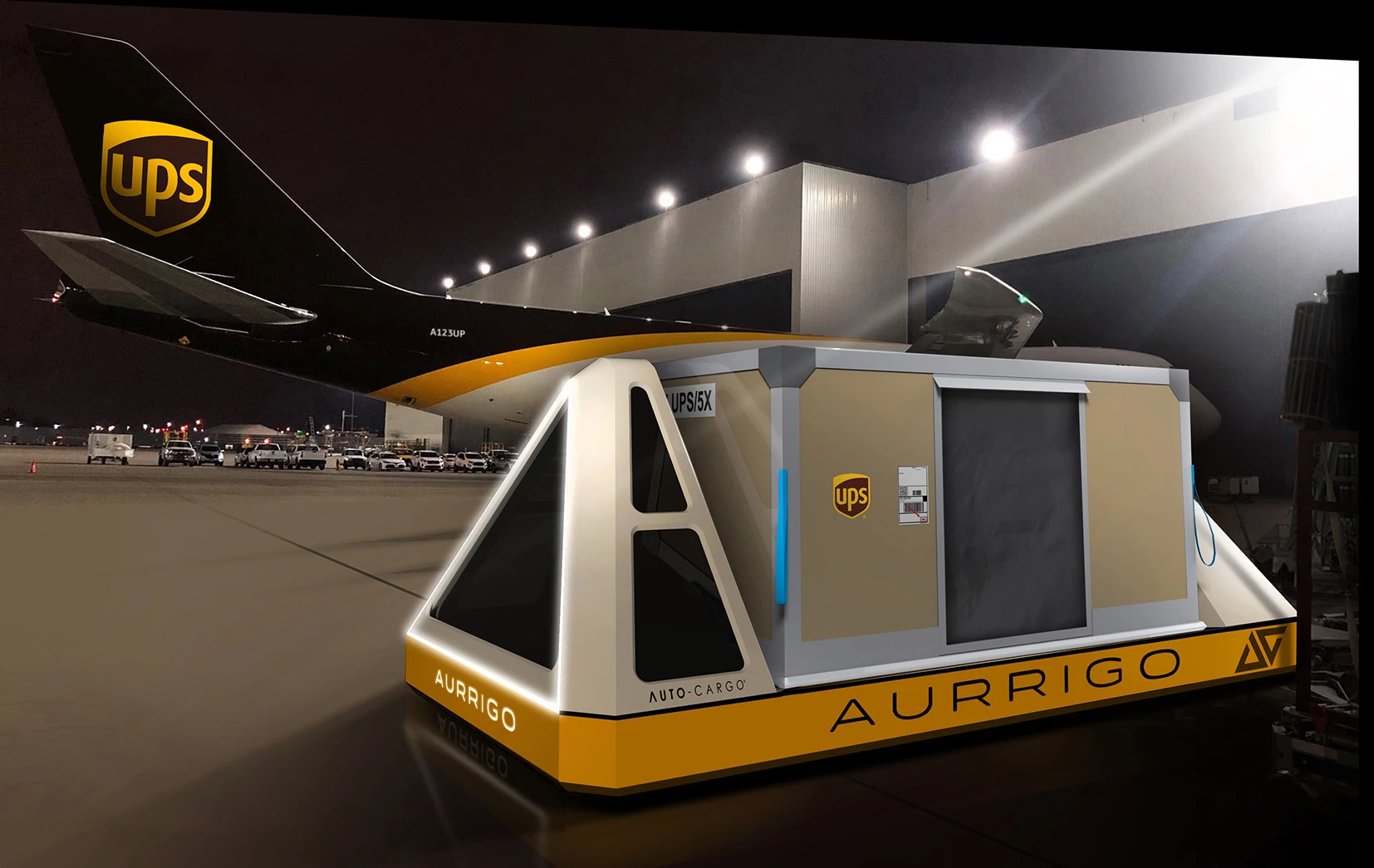 Aurrigo Auto-Cargo Concept for UPS Partnership